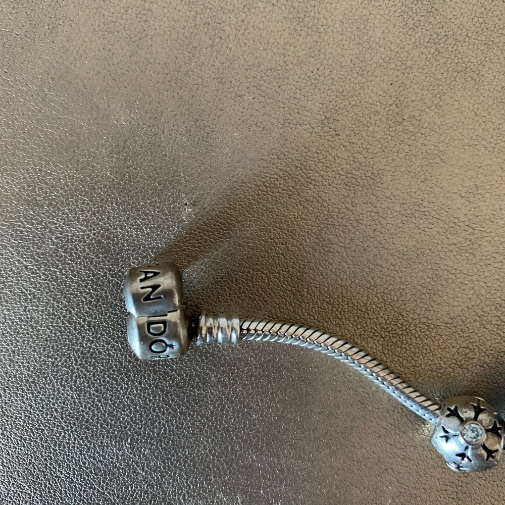 Pandora bracelet with charms